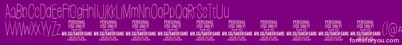 Police SakersansthinPersonalUse – polices roses sur fond violet