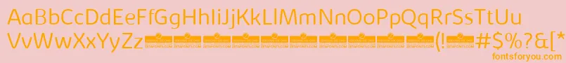 KabrioAbarthLightTrial Font – Orange Fonts on Pink Background