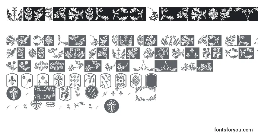 Schriftart OldEnglishDingbats – Alphabet, Zahlen, spezielle Symbole
