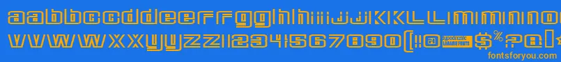 More about Deluxedu Font Deluxedu Font – Orange Fonts on Blue Background