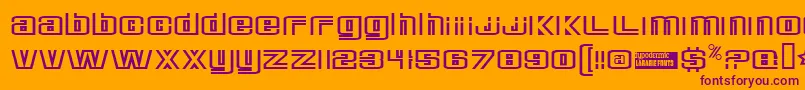 More about Deluxedu Font Deluxedu Font – Purple Fonts on Orange Background