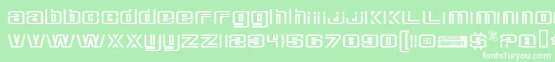 Deluxedu Font – White Fonts on Green Background