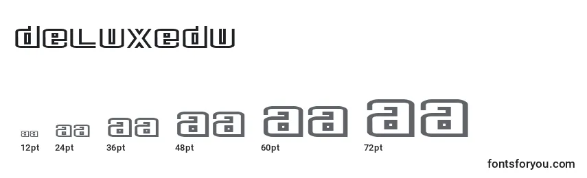 Deluxedu Font Sizes