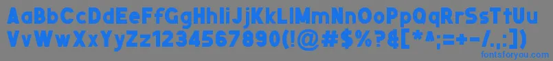 NuernbergMesse Font – Blue Fonts on Gray Background