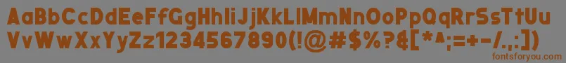 NuernbergMesse Font – Brown Fonts on Gray Background