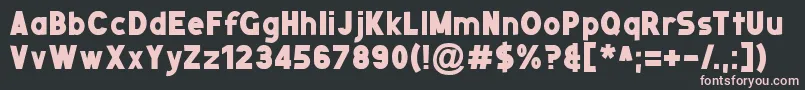 NuernbergMesse Font – Pink Fonts on Black Background