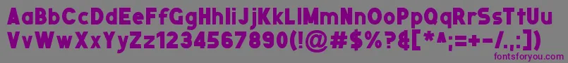 NuernbergMesse Font – Purple Fonts on Gray Background