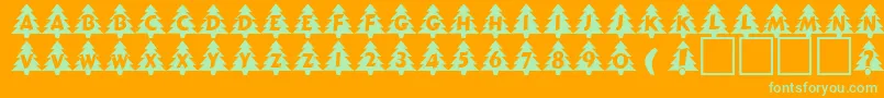 Подробнее о шрифте TanneNormalDb Шрифт TanneNormalDb – зелёные шрифты на оранжевом фоне