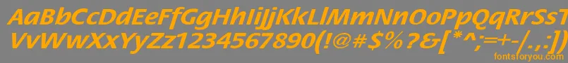 StackextoblBol Font – Orange Fonts on Gray Background