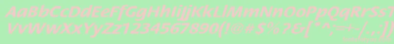 StackextoblBol Font – Pink Fonts on Green Background