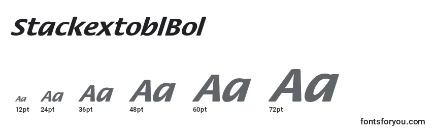 StackextoblBol Font Sizes