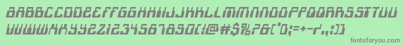 1968odysseyital Font – Gray Fonts on Green Background