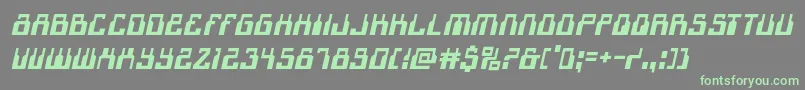 1968odysseyital Font – Green Fonts on Gray Background