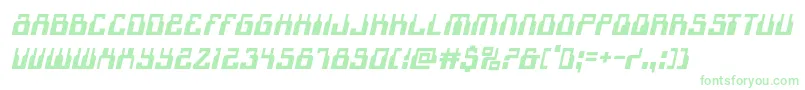 1968odysseyital Font – Green Fonts on White Background