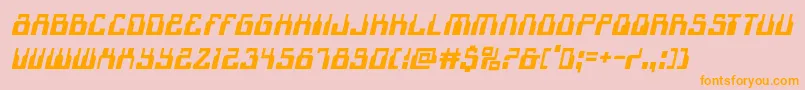 1968odysseyital Font – Orange Fonts on Pink Background