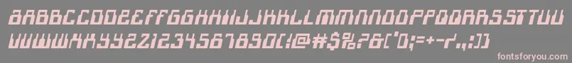 1968odysseyital Font – Pink Fonts on Gray Background