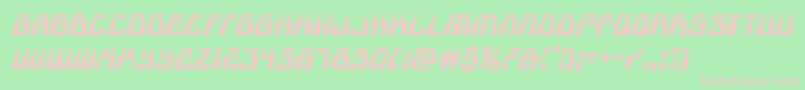 1968odysseyital Font – Pink Fonts on Green Background