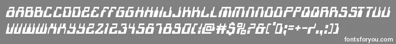 フォント1968odysseyital – 灰色の背景に白い文字