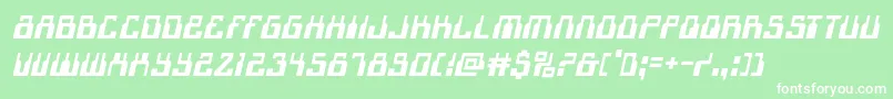 1968odysseyital Font – White Fonts on Green Background