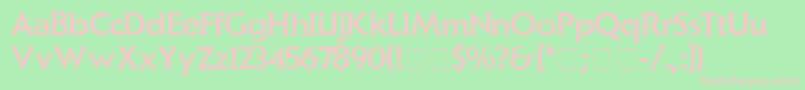 ElanMedium Font – Pink Fonts on Green Background