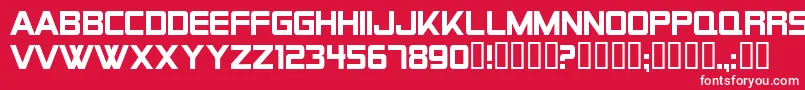 AlienEncountersSolid Font – White Fonts on Red Background