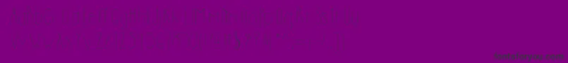 フォントDilemhandwritten – 紫の背景に黒い文字