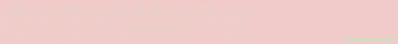フォントDilemhandwritten – ピンクの背景に緑の文字