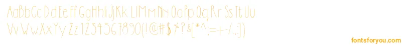 Шрифт Dilemhandwritten – оранжевые шрифты