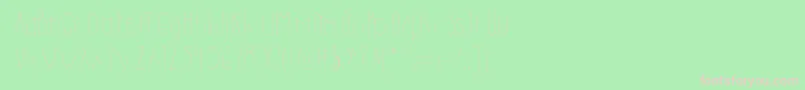 フォントDilemhandwritten – 緑の背景にピンクのフォント