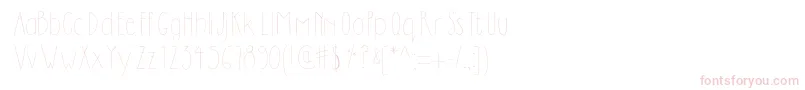 Dilemhandwritten-Schriftart – Rosa Schriften auf weißem Hintergrund