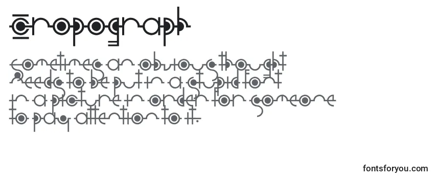 Review of the Cropograph Font