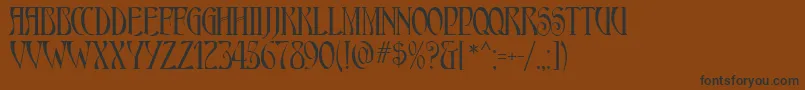 AmbrosiaMf Font – Black Fonts on Brown Background