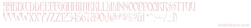 AmbrosiaMf Font – Pink Fonts on White Background