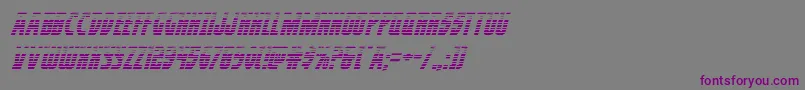 Шрифт Prowlergradital – фиолетовые шрифты на сером фоне