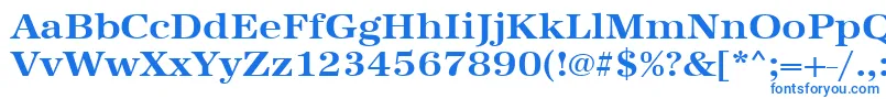 フォントUrwantiquatextwidBold – 白い背景に青い文字