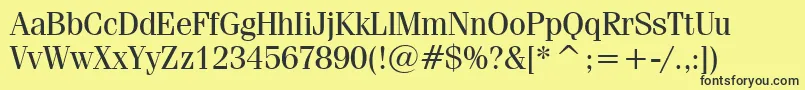 Fenicen Font – Black Fonts on Yellow Background