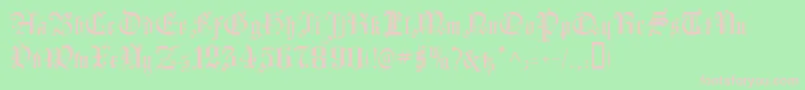 Courtrai Font – Pink Fonts on Green Background