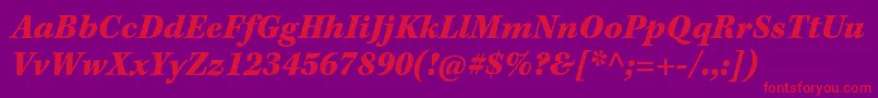 More about KeplerstdBlackitcapt Font KeplerstdBlackitcapt Font – Red Fonts on Purple Background