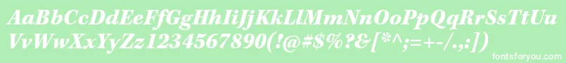 KeplerstdBlackitcapt Font – White Fonts on Green Background