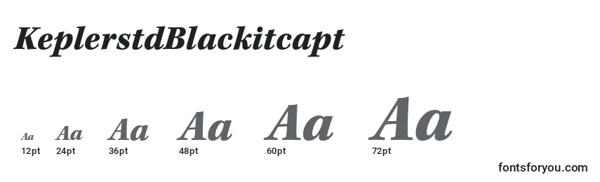 KeplerstdBlackitcapt Font Sizes