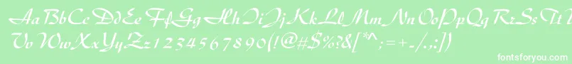 UkijDiwani Font – White Fonts on Green Background