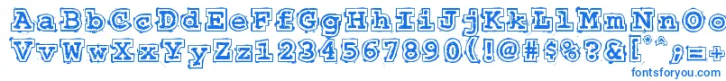 Weitere Informationen zur 50sHeadlineDsg-Schriftart 50sHeadlineDsg-Schriftart – Blaue Schriften