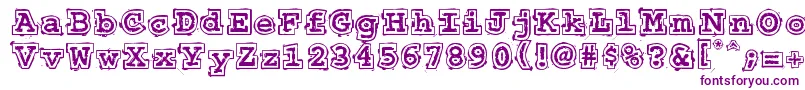 50sHeadlineDsg-Schriftart – Violette Schriften