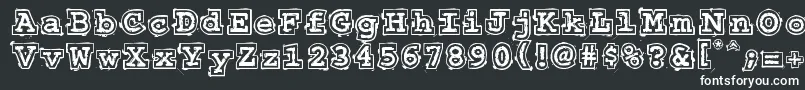 Шрифт 50sHeadlineDsg – белые шрифты