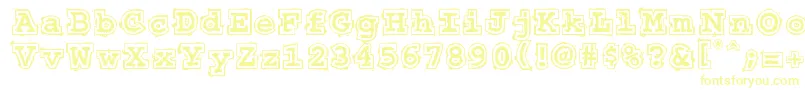 Fonte 50sHeadlineDsg – fontes amarelas