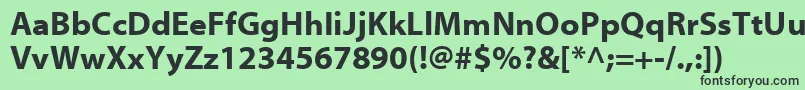 フォントMyriadWebРџРѕР»СѓР¶РёСЂРЅС‹Р№ – 緑の背景に黒い文字