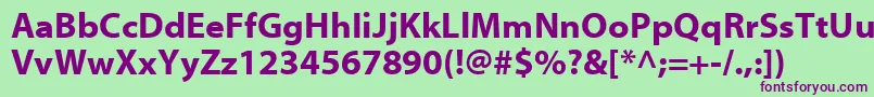 Шрифт MyriadWebРџРѕР»СѓР¶РёСЂРЅС‹Р№ – фиолетовые шрифты на зелёном фоне