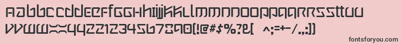 Wintermute Font – Black Fonts on Pink Background