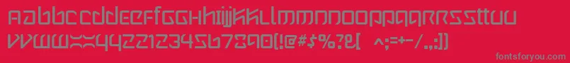 Wintermute-Schriftart – Graue Schriften auf rotem Hintergrund
