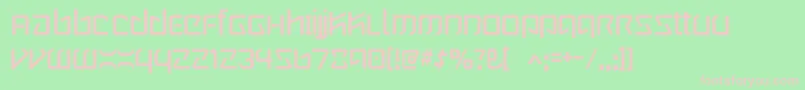 Police Wintermute – polices roses sur fond vert